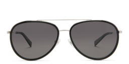 EYE'M Unisex Aviator Sunglasses in Black – Product Photo 1