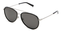 EYE'M Unisex Aviator Sunglasses in Black – Product Photo 2