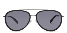 EYE'M Unisex Aviator Sunglasses in Black Grey – Product Photo 1