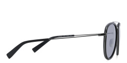 Shop EYE'M Unisex Aviator Sunglasses in Black Grey online.