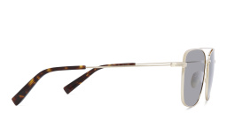 Shop EYE'M Unisex Square Sunglasses in Gold online.