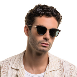 Shop EYE'M Unisex Square Sunglasses in Havana online.