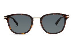 EYE'M Unisex Square Sunglasses in Havana – Product Photo 1