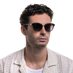 Shop EYE'M Cat Eye Sunglasses in Havana online.