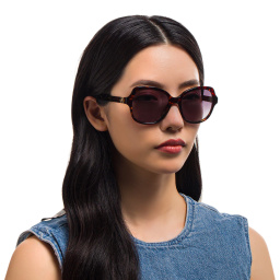 Shop EYE'M Square Sunglasses in Havana online.