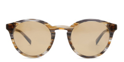 EYE'M Round Sunglasses in Brown – Product Photo 1