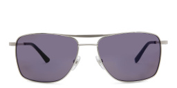 EYE'M Rectangle Sunglasses in Silver – Product Photo 1