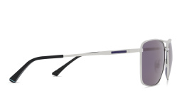 EYE'M Rectangle Sunglasses in Silver – Product Photo 3