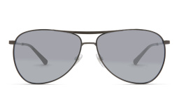 EYE'M Wide Aviator Sunglasses in Gunmetal – Product Photo 1