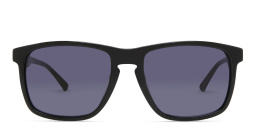 EYE'M Square Sunglasses in Shiny Black – Product Photo 1