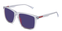EYE'M Square Sunglasses in Clear – Product Photo 2