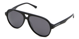 Shop EYE'M Aviator Sunglasses in Shiny Black online.