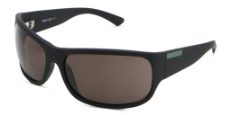 EYE'M Wide Rectangle Sunglasses in Black – Product Photo 2