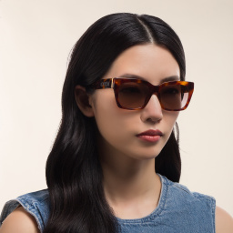 EYE'M Square Sunglasses in Havana – Product Photo 6