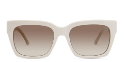 EYE'M Square Sunglasses in White – Product Photo 1