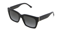 EYE'M Square Sunglasses in Black – Product Photo 2