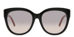 EYE'M Cat Eye Sunglasses in Black & Coral – Product Photo 1