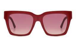 EYE'M Square Sunglasses in Red – Product Photo 1