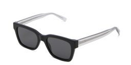 EYE'M Square Sunglasses in Black – Product Photo 2