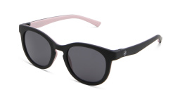 EYE'M Kids Round Sunglasses in Black – Product Photo 2