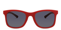 EYE'M Kids Square Sunglasses in Red – Product Photo 1