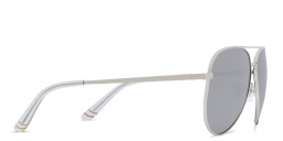 EYE'M Kids Aviator Sunglasses in Silver – Product Photo 3