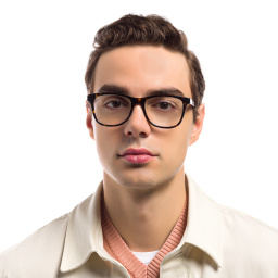 EYE'M Square Eyeglasses in Havana – Product Photo 5