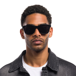 EYE'M Square Eyeglasses in Black – Product Photo 8