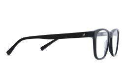EYE'M Square Eyeglasses in Black – Product Photo 3