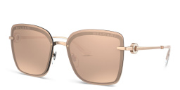 BVLGARI Wide Square Sunglasses in Pink Gold – Product Photo 2