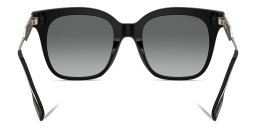 نظارة شمسية مربعة من بربري بلون أسود - صورة المنتج 4