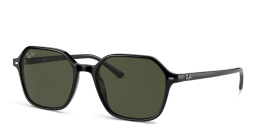 Shop Ray-Ban John Square Sunglasses in Black online.