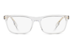 Shop BURBERRY Wide Rectangle Eyeglasses in Transparent online.