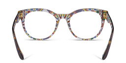 Shop Dolce & Gabbana Panthos Eyeglasses in Havana online.