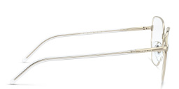 PRADA Irregular Eyeglasses in Pale Gold – Product Photo 3