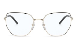 Shop PRADA Irregular Eyeglasses in Black online.