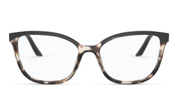PRADA Wide Cat Eye Eyeglasses in Tortoise Talc/Black – Product Photo 1