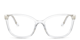 PRADA Wide Cat Eye Eyeglasses in Crystal – Product Photo 1
