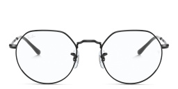 Ray-Ban JACK Irregular Eyeglasses in Black – Product Photo 1
