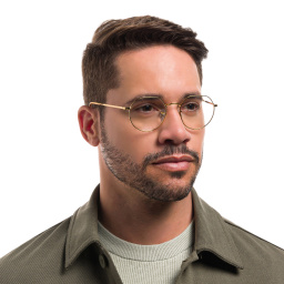 Ray-Ban JACK Irregular Eyeglasses in Gold – Product Photo 5