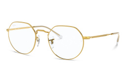 Ray-Ban JACK Irregular Eyeglasses in Gold – Product Photo 2