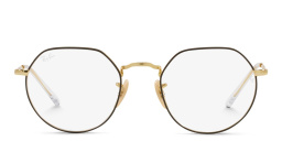Ray-Ban JACK Irregular Eyeglasses in Matte Gold – Product Photo 1