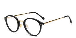 ISABEL MARANT Round Eyeglasses in Black Gold – Product Photo 2