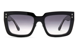 Shop ISABEL MARANT Square Sunglasses in Black online.