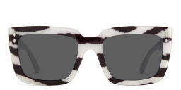 Shop ISABEL MARANT Square Sunglasses in Ivory Pattern online.
