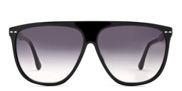 نظارة شمسية أفياتور كبيرة من إيزابيل مارانت بلون أسود - صورة المنتج 1