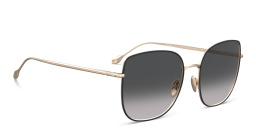Shop ISABEL MARANT Oversized Square Sunglasses in Black Gold online.