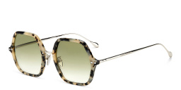 Shop ISABEL MARANT Irregular Sunglasses in Havana Palladium online.