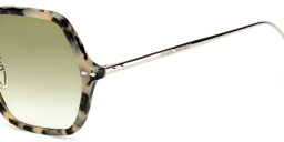 Shop ISABEL MARANT Irregular Sunglasses in Havana Palladium online.