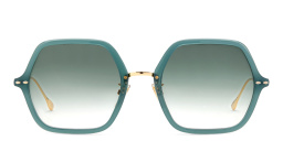 تسوق نظارة شمسية بتصميم غير منتظم إيزابيل مارانت بلون أخضر ذهبي أونلاين.